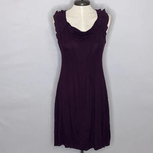 Bailey 44 Sleeveless Draped Neck Knit Dress - Size Medium
